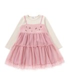【ベベ オンライン ストア/BEBE ONLINE STORE / KIDS】のイチゴ刺しゅうフワフワチュールティアードドッキングワンピース(80~130cm) 人気、トレンドファッション・服の通販 founy(ファニー) ファッション Fashion キッズファッション Fashion for Kids ワンピース Dresses 秋 Autumn カラフル Colorful Design コレクション Collection, Seasonal Line スカラップ Scallop, Scalloped Edge チェック Check, Plaid, Tartan チュール Tulip, Tulip Motif ドッキング Docking, Mixed Material 長袖 Long Sleeve, Full Sleeve フェミニン Feminine, Girly フレンチ French, French Style フロント Front, Front Design ミックス Mix, Mixed Style モチーフ Motif, Design Theme A/W・秋冬 Autumn/Winter エレガント 上品 Elegant 2025年 2025 2025-2026秋冬・A/W Autumn/Winter 2025–26 AW25–26 thumbnail オフホワイト×ピンク|ID: prp329100004822724 ipo3291000000035063623