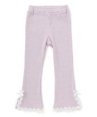 【ベベ オンライン ストア/BEBE ONLINE STORE / KIDS】のレースリボン裾フレア9分丈レギンス(80~130cm) 人気、トレンドファッション・服の通販 founy(ファニー) ファッション Fashion キッズファッション Fashion for Kids 秋 Autumn スリット Slit, Slit Detail チェック Check, Plaid, Tartan チュール Tulip, Tulip Motif テレコ Ribbed, Rib Stitch パープル Purple, Violet フレア Flare, Flared フレンチ French, French Style ミックス Mix, Mixed Style モチーフ Motif, Design Theme リボン Ribbon, Bow レギンス Leggings, Stretch Pants レース Lace, Lace Fabric ロマンティック Romantic, Feminine Style A/W・秋冬 Autumn/Winter エレガント 上品 Elegant 2025年 2025 2025-2026秋冬・A/W Autumn/Winter 2025–26 AW25–26 thumbnail パープル|ID: prp329100004822728 ipo3291000000035063666