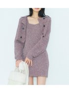 【リリーブラウン/Lily Brown】のメランジニットジャケットセットミニワンピース 人気、トレンドファッション・服の通販 founy(ファニー) ファッション Fashion レディースファッション Fashion for Women アウター Coat / Outerwear Collection レディースジャケット・軽アウター Jackets 畦 Ribbed Knit クラシカル Classical, Vintage-Inspired ジャケット Jacket, Outerwear スマート Smart, Elegant セットアップ Set-Up, Coordinated Outfit ミックス Mix, Mixed Style メランジ Melange, Mixed Yarn A/W・秋冬 Autumn/Winter thumbnail PNK[066]|ID: prp329100004822735 ipo3291000000035063739