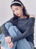 【リリーブラウン/Lily Brown】のフロッキーベロアドレープトップス 人気、トレンドファッション・服の通販 founy(ファニー) ファッション Fashion レディースファッション Fashion for Women トップス・カットソー Cut & Sew Tops ベロアトップス Velour Tops / Velvet-Look Items エレガント 上品 Elegant カットソー Cut and Sewn Top スマート Smart, Elegant チュール Tulip, Tulip Motif トレンド Trend, Trending Now ビジュー Bijou, Jewel-like Accent フィット Fit, Slim Fit ベロア Velour, Soft Velvet ミニスカート Mini Skirt, Short Skirt ロング Long, Long-Length A/W・秋冬 Autumn/Winter おすすめ Recommended / Our Picks thumbnail GRY[006]|ID: prp329100004822784 ipo3291000000035064626