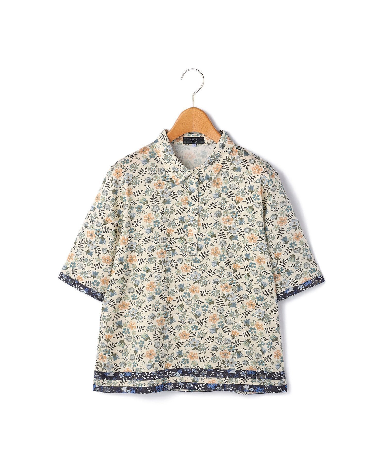 【キース/KEITH】のEdenham Border Liberty Print Polo Collar Cut Sewn インテリア・キッズ・メンズ・レディースファッション・服の通販 founy(ファニー) 　ファッション　Fashion　レディースファッション　Fashion for Women　スタイリッシュ　Stylish, Fashionable　ボトム　Bottoms, Lower Wear　オフホワイト|ID: prp329100004822795 ipo3291000000035064878