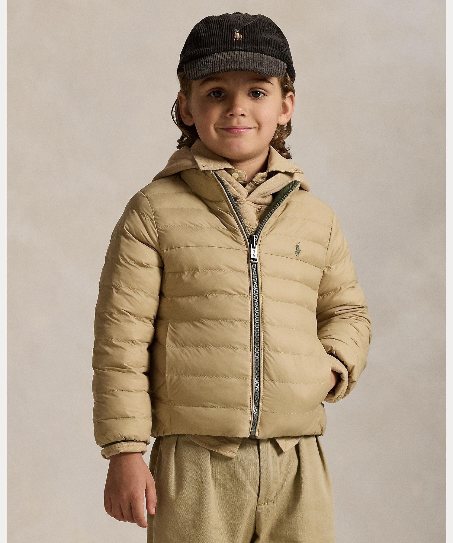 【ラルフローレン/RALPH LAUREN / KIDS】の(ボーイズ 2才~7才)P-Layer 2 リバーシブル モックネック ジャケット 人気、トレンドファッション・服の通販 founy(ファニー) 　ファッション　Fashion　キッズファッション　Fashion for Kids　アウター　Coat Outerwear /Kids　カフス　Cuff Design　ジップ　Zip, Zipper　ジャケット　Jacket, Outerwear　ダウン　Down, Puffer　フィット　Fit, Slim Fit　ボーイズ　Boyish, Boy Style　ポケット　Pocket, Pocket Detail　モックネック　Mock Neck, Short Turtleneck　リバーシブル　Reversible, Two-Sided　無地　Plain, Solid Color　長袖　Long Sleeve, Full Sleeve　 other-1|ID: prp329100004822807 ipo3291000000035065191