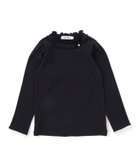 【ベベ オンライン ストア/BEBE ONLINE STORE / KIDS】のパフスリーブフリルモックネックTシャツ(80~130cm) ブラック|ID: prp329100004822811 ipo3291000000035065240