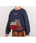 【ベベ オンライン ストア/BEBE ONLINE STORE / KIDS】の切り替えカンガルーポケットトレーナー(80~130cm) ネイビー|ID: prp329100004822822 ipo3291000000035084609