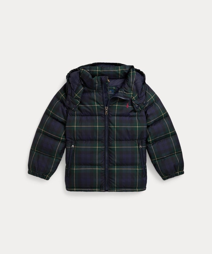 【ラルフローレン/RALPH LAUREN / KIDS】の(ボーイズ 2才~7才)チェック ダウン フーデッド ジャケット インテリア・キッズ・メンズ・レディースファッション・服の通販 founy(ファニー) https://founy.com/ ファッション Fashion キッズファッション Fashion for Kids アウター Coat Outerwear /Kids カフス Cuff Design ジャケット Jacket, Outerwear ダウン Down, Puffer チェック Check, Plaid, Tartan 長袖 Long Sleeve, Full Sleeve フェザー Feather, Feather Detail フラップ Flap, Flap Pocket フロント Front, Front Design ボーイズ Boyish, Boy Style モックネック Mock Neck, Short Turtleneck |ID: prp329100004822831 ipo3291000000035065618