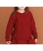 【ベベ オンライン ストア/BEBE ONLINE STORE / KIDS】の【ウォッシャブル加工】編み込みリボンハート柄 襟付きニットトップス(90~130cm) 人気、トレンドファッション・服の通販 founy(ファニー) ファッション Fashion キッズファッション Fashion for Kids トップス・カットソー Cut & Sew Tops ウォッシャブル Machine Washable 秋 Autumn シルバー Silver, Metallic Silver スカラップ Scallop, Scalloped Edge チェック Check, Plaid, Tartan チャーム Charm, Pendant 長袖 Long Sleeve, Full Sleeve フィット Fit, Slim Fit フレンチ French, French Style フロント Front, Front Design ミックス Mix, Mixed Style モチーフ Motif, Design Theme リボン Ribbon, Bow A/W・秋冬 Autumn/Winter おすすめ Recommended / Our Picks エレガント 上品 Elegant 2025年 2025 2025-2026秋冬・A/W Autumn/Winter 2025–26 AW25–26 thumbnail レッド|ID: prp329100004822840 ipo3291000000035065838