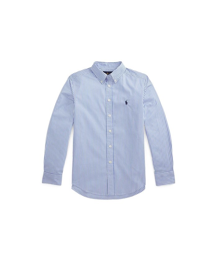 【ラルフローレン/RALPH LAUREN / KIDS】の(ボーイズ 8才~20才)ストライプド コットン ポプリン シャツ インテリア・キッズ・メンズ・レディースファッション・服の通販 founy(ファニー) https://founy.com/ ファッション Fashion キッズファッション Fashion for Kids カフス Cuff Design ストライプ Stripe, Striped Pattern ストレッチ Stretch, Stretchy Fabric ダウン Down, Puffer プリーツ Pleats, Pleated ボックス Boxy, Box Shape ボーイズ Boyish, Boy Style ヨーク Yoke, Yoke Design 長袖 Long Sleeve, Full Sleeve |ID: prp329100004822848 ipo3291000000035066034