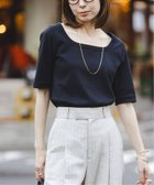 【ノーブル / スピック&スパン/NOBLE / Spick & Span】の《追加》スビンコットンソフトスクエアーネックTシャツ 2 ブラック|ID: prp329100004822868 ipo3291000000035066638