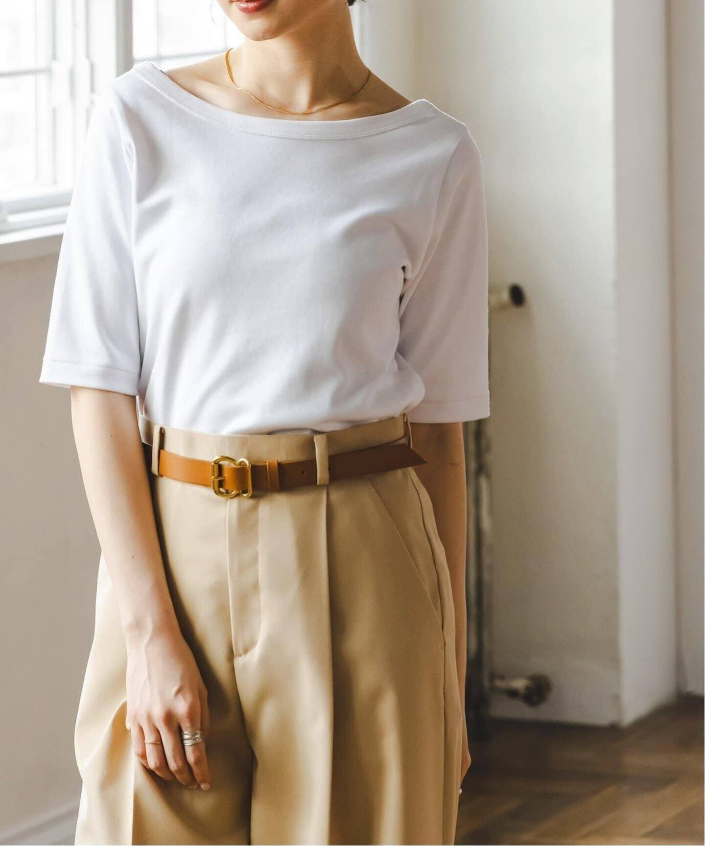 【ノーブル / スピック&スパン/NOBLE / Spick & Span】の《追加》スビンコットンソフトスクエアーネックTシャツ 2 インテリア・キッズ・メンズ・レディースファッション・服の通販 founy(ファニー) 　ファッション　Fashion　レディースファッション　Fashion for Women　トップス・カットソー　Cut & Sew Tops　シャツ・ブラウス・オフィスカジュアル　Elegant Blouses & Button-Ups　ロングTシャツ・Tシャツ　Longline T-Shirts & Tees　インナー　Innerwear　シンプル　Simple, Minimal　ジャケット　Jacket, Outerwear　フロント　Front, Front Design　再入荷　Restock / Back in Stock　ホワイト|ID: prp329100004822868 ipo3291000000035066641