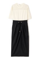 【ピンキーアンドダイアン/Pinky&Dianne】のニットコンビタフタワンピース 人気、トレンドファッション・服の通販 founy(ファニー) ファッション Fashion レディースファッション Fashion for Women ワンピース Dresses スタンダード Standard, Basic thumbnail ブラック1|ID: prp329100004822876 ipo3291000000035066824