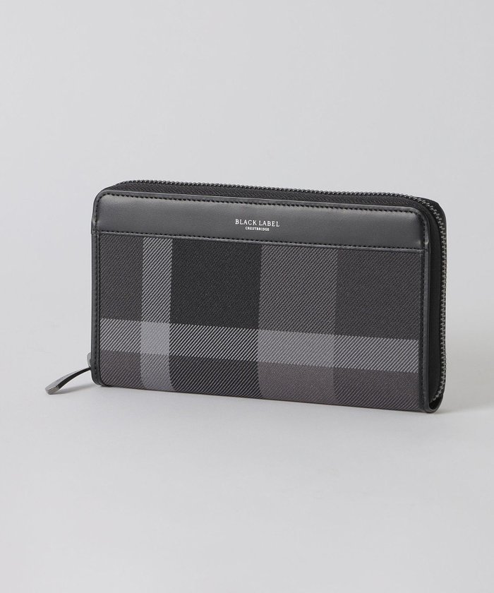 【ブルーレーベル ブラックレーベル クレストブリッジ/BLUE LABEL BLACK LABEL CRESTBRIDGE / MEN】のトーナルクレストブリッジチェックラウンドジップウォレット インテリア・キッズ・メンズ・レディースファッション・服の通販 founy(ファニー) https://founy.com/ ファッション Fashion メンズファッション Fashion for Men チェック Check, Plaid, Tartan エレガント 上品 Elegant |ID: prp329100004822883 ipo3291000000035067001