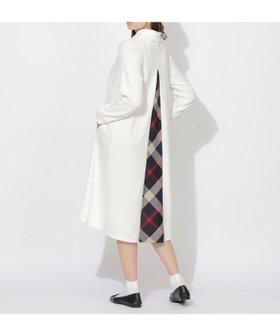 【ブルーレーベル クレストブリッジ/BLUE LABEL CRESTBRIDGE】の【Meシリーズ】バックチェック切替タートルワンピース 人気、トレンドファッション・服の通販 founy(ファニー) ファッション Fashion レディースファッション Fashion for Women ワンピース Dresses シンプル Simple, Minimal タートル Turtleneck, Turtle Collar チェック Check, Plaid, Tartan トレンド Trend, Trending Now リラックス Relax, Relaxed Fit 切替 Switching, Contrast Panel 定番 Standard, Basic Item |ID:prp329100004822931