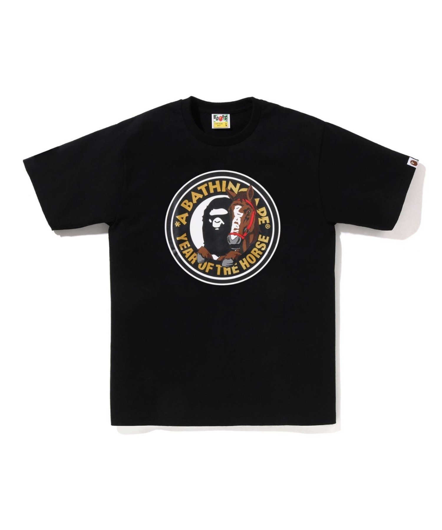 【ア ベイシング エイプ/A BATHING APE】のYEAR OF THE HORSE TEE 人気、トレンドファッション・服の通販 founy(ファニー) 　ファッション　Fashion　レディースファッション　Fashion for Women　インナー　Innerwear　ショート　Short, Short Length　スリーブ　Sleeve, Long Sleeve / Short Sleeve　フロント　Front, Front Design　プリント　Print, Printed Pattern　ラバー　Rubber, Rubber Sole　 other-1|ID: prp329100004822953 ipo3291000000035068286