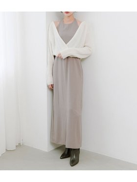 【スナイデル/SNIDEL】 カシュクールニットセットホルターワンピース人気、トレンドファッション・服の通販 founy(ファニー) ファッション Fashion レディースファッション Fashion for Women ワンピース Dresses ウェーブ Wavy Pattern エレガント 上品 Elegant スマート Smart, Elegant ドレープ Drape, Draping Fabric フィット Fit, Slim Fit おすすめ Recommended / Our Picks |ID:prp329100004822966