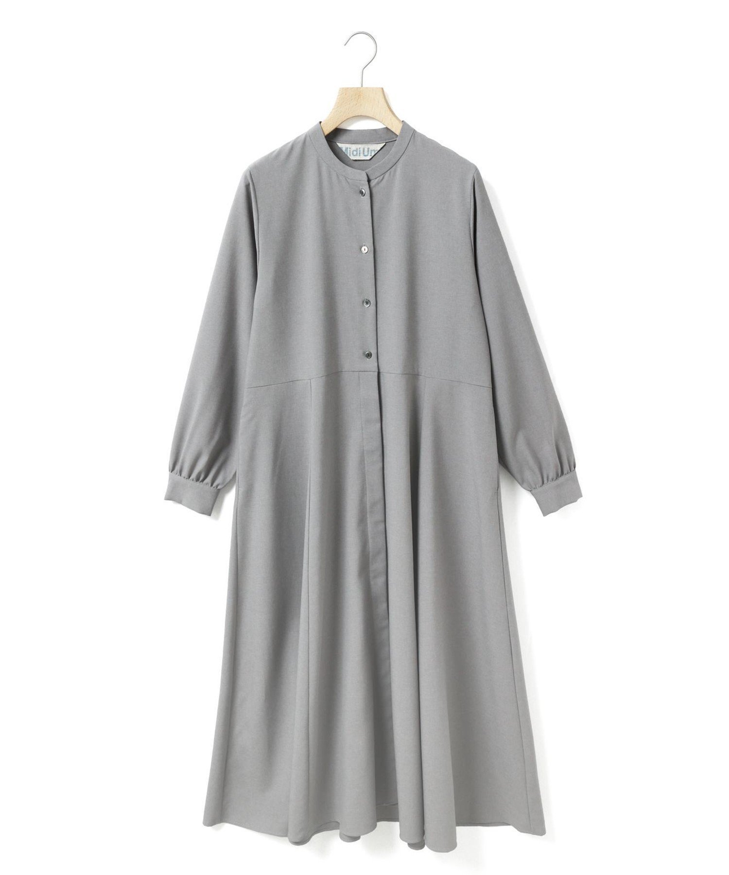 【マーコート/MARcourt】のMidiUmi ウエスト切り替えロングワンピース インテリア・キッズ・メンズ・レディースファッション・服の通販 founy(ファニー) 　ファッション　Fashion　レディースファッション　Fashion for Women　ワンピース　Dresses　クラシカル　Classical, Vintage-Inspired　コンパクト　Compact, Small Size　バランス　Balance, Style Balance　ベーシック　Basic, Essential　ポケット　Pocket, Pocket Detail　ロング　Long, Long-Length　エレガント 上品　Elegant　無地　Plain, Solid Color　長袖　Long Sleeve, Full Sleeve　グレー|ID: prp329100004822989 ipo3291000000035069051