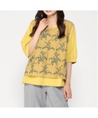 【スーパーハッカ/SUPER HAKKA】のコットンローンコード刺繍+ビーズ+天竺カットソー 人気、トレンドファッション・服の通販 founy(ファニー) ファッション Fashion レディースファッション Fashion for Women トップス・カットソー Cut & Sew Tops カットソー・ベーシックTシャツ Cut-and-Sewn Tops / Stretch Tees & Basics カットソー Cut and Sewn Top レーシー Lacy, Lace-Like thumbnail マスタード|ID: prp329100004822994 ipo3291000000035069114