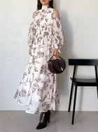 【スナイデル/SNIDEL】のコールドショルダーボウタイワンピース 人気、トレンドファッション・服の通販 founy(ファニー) ファッション Fashion レディースファッション Fashion for Women ワンピース Dresses ウェーブ Wavy Pattern ギャザー Gathered, Ruffled シャーリング Shirring, Ruched スマート Smart, Elegant スリーブ Sleeve, Long Sleeve / Short Sleeve ミックス Mix, Mixed Style おすすめ Recommended / Our Picks エレガント 上品 Elegant thumbnail BUR[048]|ID: prp329100004823010 ipo3291000000035069316