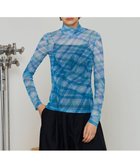 【メゾンスペシャル/MAISON SPECIAL】のチェックメッシュトップス 人気、トレンドファッション・服の通販 founy(ファニー) ファッション Fashion レディースファッション Fashion for Women トップス・カットソー Cut & Sew Tops インナー Innerwear ジャケット Jacket, Outerwear チェック Check, Plaid, Tartan フィット Fit, Slim Fit プリント Print, Printed Pattern メッシュ Mesh, Net Fabric 定番 Standard, Basic Item 秋 Autumn thumbnail BLU|ID: prp329100004823012 ipo3291000000035069349