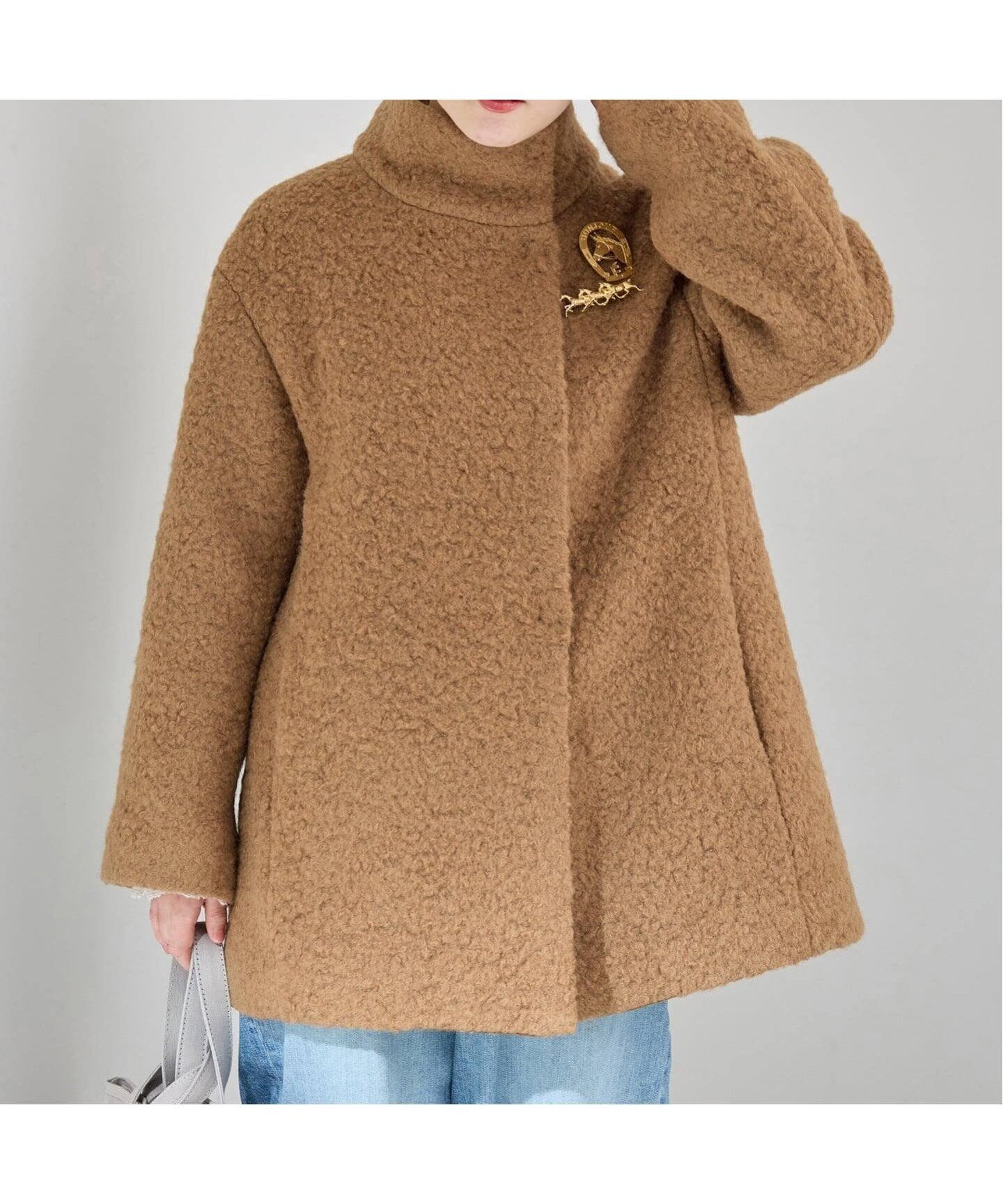 【イエナ/IENA】のループインレイハーフコート 人気、トレンドファッション・服の通販 founy(ファニー) 　ファッション　Fashion　レディースファッション　Fashion for Women　アウター　Coat / Outerwear Collection　コート・ロングコート・ピーコート　Long Coats, Peacoats & More　シンプル　Simple, Minimal　スタンド　Stand Collar, Upright Stand　スマート　Smart, Elegant　ハーフ　Half, Half-Length　おすすめ　Recommended / Our Picks　2026年　2026　 other-1|ID: prp329100004823013 ipo3291000000035069342