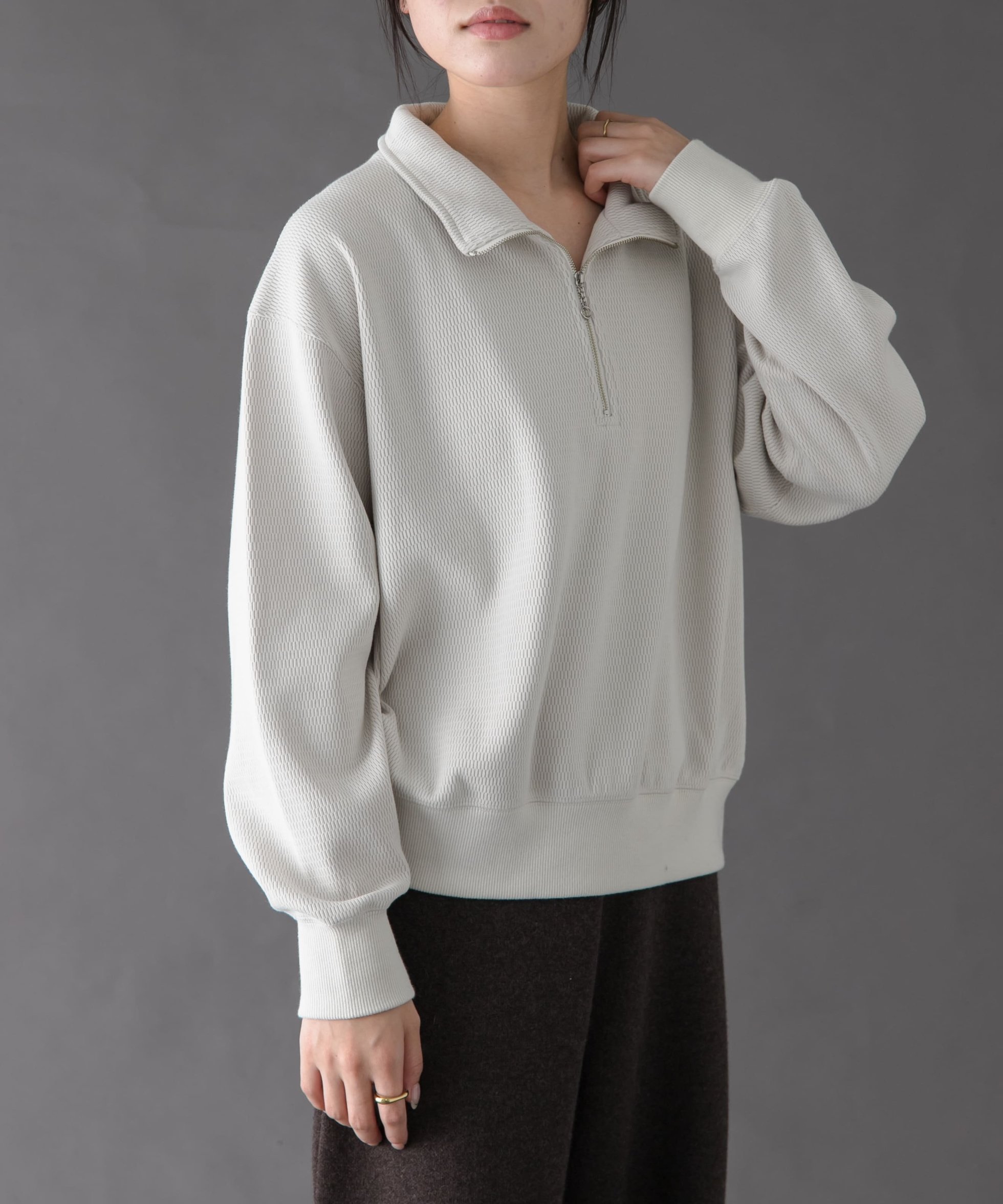 【アーバンリサーチ ドアーズ/URBAN RESEARCH DOORS】のFORK SPOON ハーフジップサーマルカットソー 人気、トレンドファッション・服の通販 founy(ファニー) 　ファッション　Fashion　レディースファッション　Fashion for Women　トップス・カットソー　Cut & Sew Tops　カットソー・ベーシックTシャツ　Cut-and-Sewn Tops / Stretch Tees & Basics　2025年　2025　2025-2026秋冬・A/W　Autumn/Winter 2025–26 AW25–26　冬　Winter / This Winter　カットソー　Cut and Sewn Top　コンパクト　Compact, Small Size　サーマル　Thermal, Waffle Knit　ベーシック　Basic, Essential　A/W・秋冬　Autumn/Winter　 other-1|ID: prp329100004823040 ipo3291000000035069652