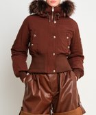 【タトラス コンセプトストア/TATRAS CONCEPT STORE】の【TATRAS 直営店】PERILLA ペリッラ / ダウンジャケット 人気、トレンドファッション・服の通販 founy(ファニー) ファッション Fashion レディースファッション Fashion for Women アウター Coat / Outerwear Collection レディースジャケット・軽アウター Jackets イタリア Italy ウォーム Warm Fabric コンパクト Compact, Small Size ショート Short, Short Length ジャケット Jacket, Outerwear ダウン Down, Puffer ポケット Pocket, Pocket Detail ミリタリー Military, Army Style thumbnail BROWN|ID: prp329100004823045 ipo3291000000035069790