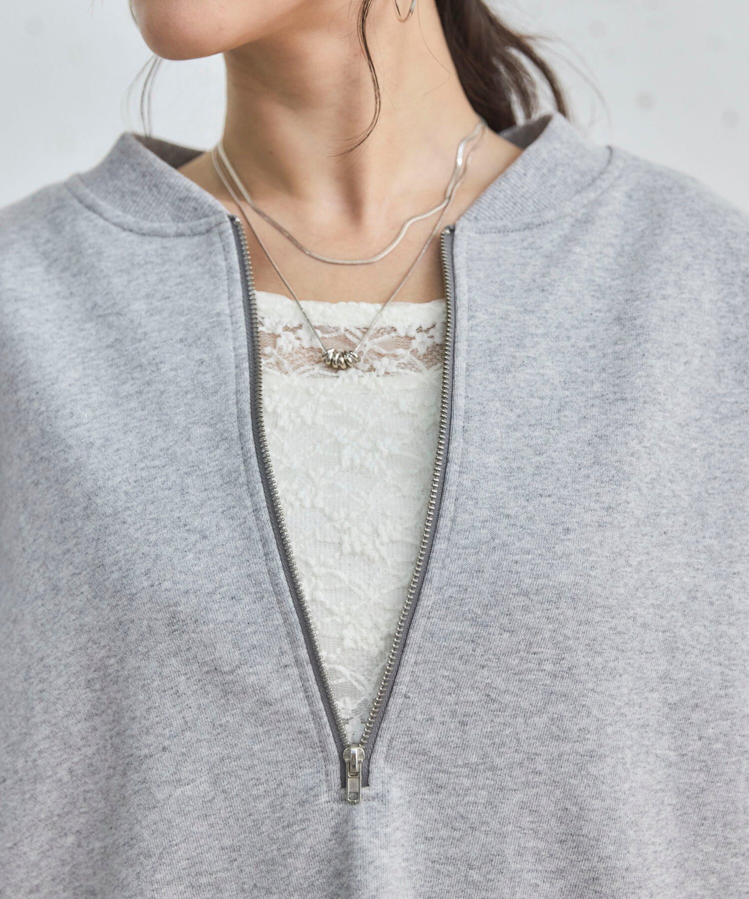 【ドゥ アルシーヴ/Doux archives】のストレッチレーストップス 人気、トレンドファッション・服の通販 founy(ファニー) 　ファッション　Fashion　レディースファッション　Fashion for Women　トップス・カットソー　Cut & Sew Tops　インナー　Innerwear　コンパクト　Compact, Small Size　スウェット / スエット　Sweatshirt, Sweatwear　ストレッチ　Stretch, Stretchy Fabric　トレンド　Trend, Trending Now　レース　Lace, Lace Fabric　 other-1|ID: prp329100004823073 ipo3291000000035070203