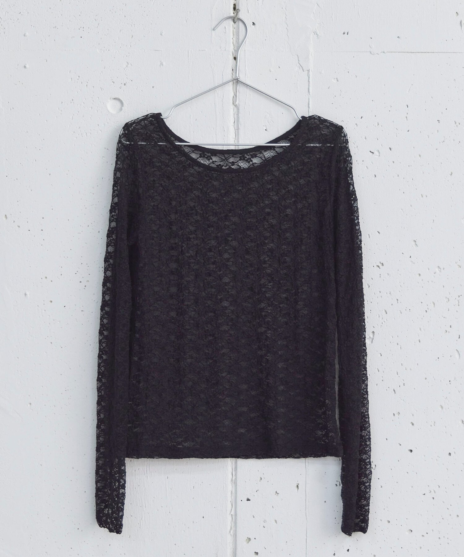 【ドゥ アルシーヴ/Doux archives】のストレッチレーストップス インテリア・キッズ・メンズ・レディースファッション・服の通販 founy(ファニー) 　ファッション　Fashion　レディースファッション　Fashion for Women　トップス・カットソー　Cut & Sew Tops　インナー　Innerwear　コンパクト　Compact, Small Size　スウェット / スエット　Sweatshirt, Sweatwear　ストレッチ　Stretch, Stretchy Fabric　トレンド　Trend, Trending Now　レース　Lace, Lace Fabric　BLACK|ID: prp329100004823073 ipo3291000000035070207