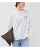 【マイカ ディール/MICA & DEAL】のバックプリントロゴロングT-shirt 人気、トレンドファッション・服の通販 founy(ファニー) ファッション Fashion レディースファッション Fashion for Women トップス・カットソー Cut & Sew Tops シャツ・ブラウス・オフィスカジュアル Elegant Blouses & Button-Ups ロングTシャツ・Tシャツ Longline T-Shirts & Tees バッグ Bags カットソー Cut and Sewn Top シルク Silk, 100% Silk とろみ Fluid, Flowy Fabric デニム Denim, Jeans Material 定番 Standard, Basic Item プリント Print, Printed Pattern ロング Long, Long-Length エレガント 上品 Elegant thumbnail WHITE|ID: prp329100004823079 ipo3291000000035070340