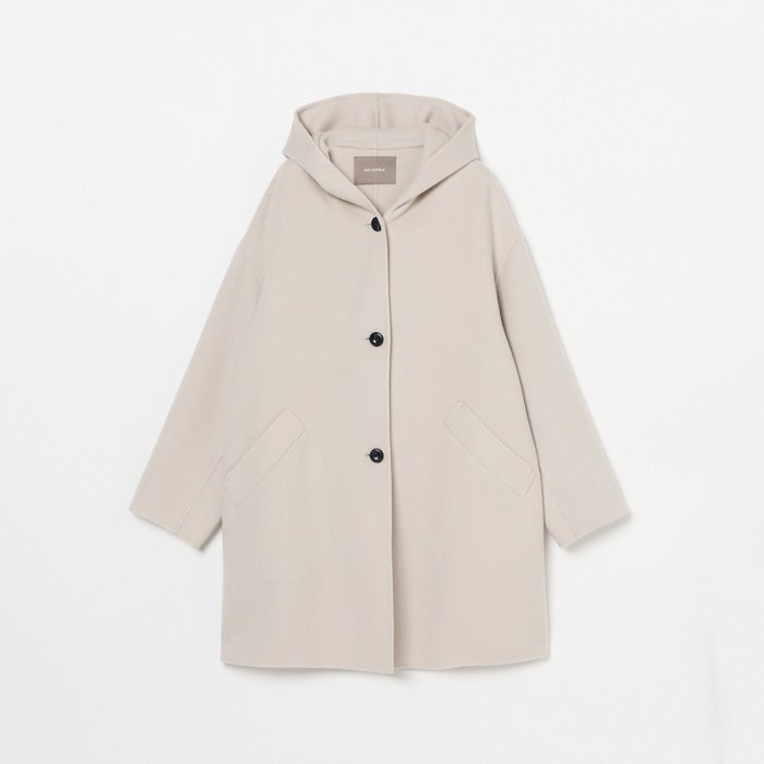 【エリオポール/heliopole】のDOUBLE FACE HOODIE COAT インテリア・キッズ・メンズ・レディースファッション・服の通販 founy(ファニー) https://founy.com/ ファッション Fashion レディースファッション Fashion for Women アウター Coat / Outerwear Collection コート・ロングコート・ピーコート Long Coats, Peacoats & More ダブル Double, Double-Breasted フェイス Face, Facial Design |ID: prp329100004823091 ipo3291000000035070600