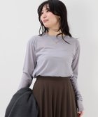 【マイカ ディール/MICA & DEAL】のシアーロングT-shirt 人気、トレンドファッション・服の通販 founy(ファニー) ファッション Fashion レディースファッション Fashion for Women トップス・カットソー Cut & Sew Tops シャツ・ブラウス・オフィスカジュアル Elegant Blouses & Button-Ups ロングTシャツ・Tシャツ Longline T-Shirts & Tees インナー Innerwear カーディガン Cardigan, Knitwear シアー Sheer, See-Through シンプル Simple, Minimal スウェット / スエット Sweatshirt, Sweatwear おすすめ Recommended / Our Picks thumbnail L/GRAY|ID: prp329100004823102 ipo3291000000035070782