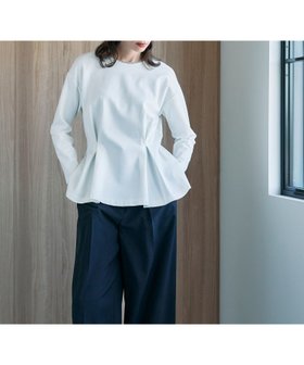 【ノーク/N.O.R.C】のタックシルエットトップス 人気、トレンドファッション・服の通販 founy(ファニー) ファッション Fashion レディースファッション Fashion for Women トップス・カットソー Cut & Sew Tops フォルム Silhouette, Form ペプラム Peplum, Flared Hem |ID:prp329100004823105