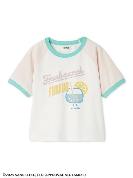 【ファーファー/FURFUR】のFRESH PUNCH リンガーTシャツ インテリア・キッズ・メンズ・レディースファッション・服の通販 founy(ファニー) 　ファッション　Fashion　レディースファッション　Fashion for Women　トップス・カットソー　Cut & Sew Tops　シャツ・ブラウス・オフィスカジュアル　Elegant Blouses & Button-Ups　ロングTシャツ・Tシャツ　Longline T-Shirts & Tees　キャラクター　Character, Licensed Characters　コンパクト　Compact, Small Size　スマート　Smart, Elegant　プリント　Print, Printed Pattern　ヴィンテージ　Vintage Style　PNK[066]|ID: prp329100004823106 ipo3291000000035070826