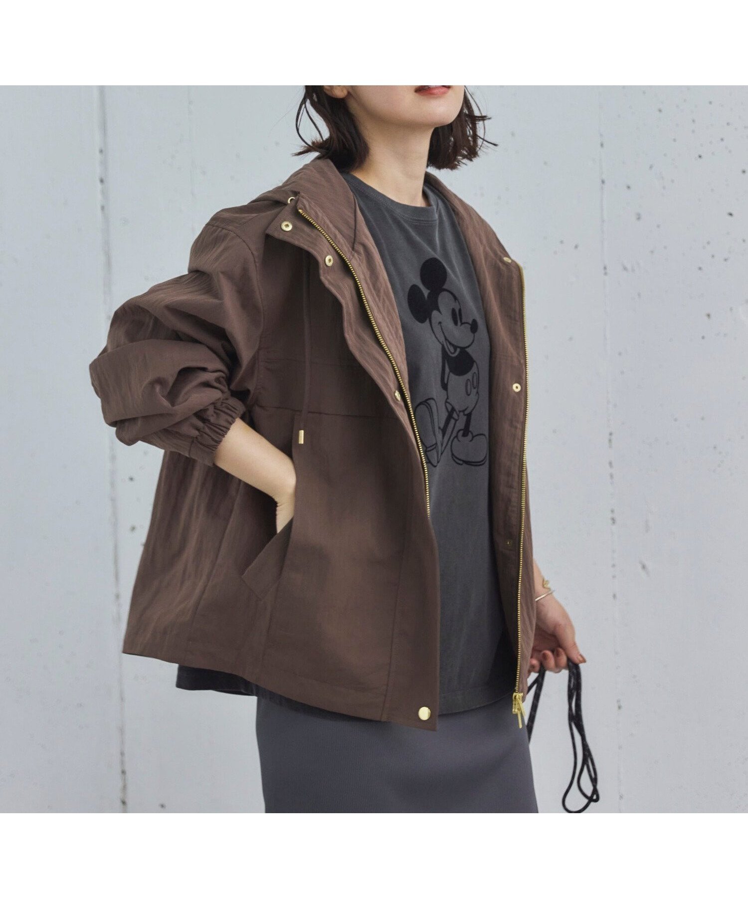 【ドゥ アルシーヴ/Doux archives】のナイロンワッシャーマウンテンパーカー インテリア・キッズ・メンズ・レディースファッション・服の通販 founy(ファニー) 　ファッション　Fashion　レディースファッション　Fashion for Women　トップス・カットソー　Cut & Sew Tops　レディースパーカー・カジュアルフーディー　Casual Hoodies & Sweatshirts　ドローコード　Drawcord, Drawstring Cord　パーカー　Hoodie, Parka　ワッシャー　Washer, Crinkled Finish　BROWN|ID: prp329100004823110 ipo3291000000035070866