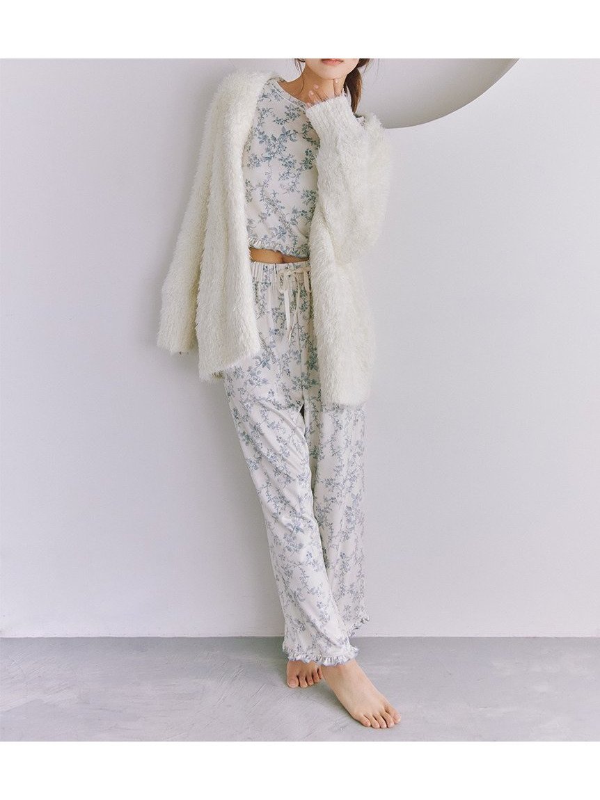 【スナイデル ホーム/SNIDEL HOME】のシルキーフリースパンツ 人気、トレンドファッション・服の通販 founy(ファニー) 　ファッション　Fashion　レディースファッション　Fashion for Women　パンツ　Pants & Trousers　なめらか　Smooth, Silky Texture　ギンガム　Gingham, Gingham Fabric　ストレート　Straight, Straight Cut　スマート　Smart, Elegant　チェック　Check, Plaid, Tartan　フェミニン　Feminine, Girly　フラワー　Flower, Floral　フリル　Frill, Ruffle　プリント　Print, Printed Pattern　ポケット　Pocket, Pocket Detail　リボン　Ribbon, Bow　ロング　Long, Long-Length　人気　Popular, Best Seller　定番　Standard, Basic Item　A/W・秋冬　Autumn/Winter　 other-1|ID: prp329100004823115 ipo3291000000035070961