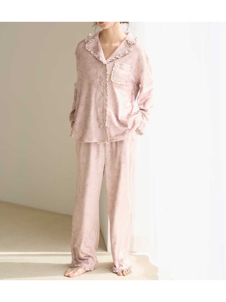 【スナイデル ホーム/SNIDEL HOME】のシルキーフリースパンツ インテリア・キッズ・メンズ・レディースファッション・服の通販 founy(ファニー) 　ファッション　Fashion　レディースファッション　Fashion for Women　パンツ　Pants & Trousers　なめらか　Smooth, Silky Texture　ギンガム　Gingham, Gingham Fabric　ストレート　Straight, Straight Cut　スマート　Smart, Elegant　チェック　Check, Plaid, Tartan　フェミニン　Feminine, Girly　フラワー　Flower, Floral　フリル　Frill, Ruffle　プリント　Print, Printed Pattern　ポケット　Pocket, Pocket Detail　リボン　Ribbon, Bow　ロング　Long, Long-Length　人気　Popular, Best Seller　定番　Standard, Basic Item　A/W・秋冬　Autumn/Winter　PBEG[036]|ID: prp329100004823115 ipo3291000000035070963