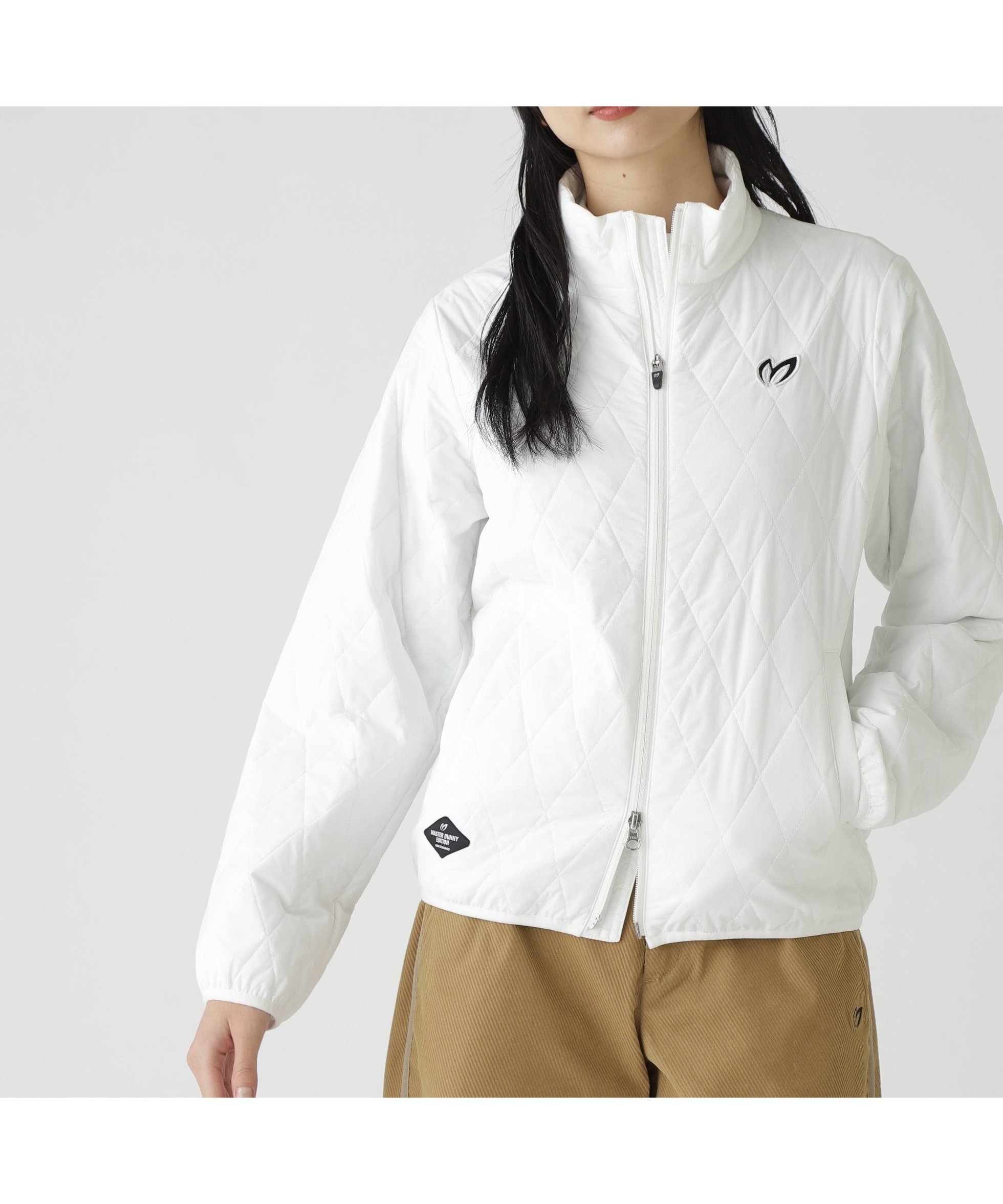 【マスターバニーエディション/MASTER BUNNY EDITION】のナイロンタフタ中綿ジップアップブルゾン インテリア・キッズ・メンズ・レディースファッション・服の通販 founy(ファニー) ファッション Fashion レディースファッション Fashion for Women アウター Coat / Outerwear Collection ブルゾンジャケット・スポーティアウター Blouson Jackets キルティング Quilted, Quilting コンパクト Compact, Small Size ジャケット Jacket, Outerwear スウェット / スエット Sweatshirt, Sweatwear スタンド Stand Collar, Upright Stand ストレッチ Stretch, Stretchy Fabric タフタ Taffeta, Structured Fabric フェイス Face, Facial Design 冬 Winter / This Winter ゴルフ Golf ホワイト|ID: prp329100004823116 ipo3291000000035070983