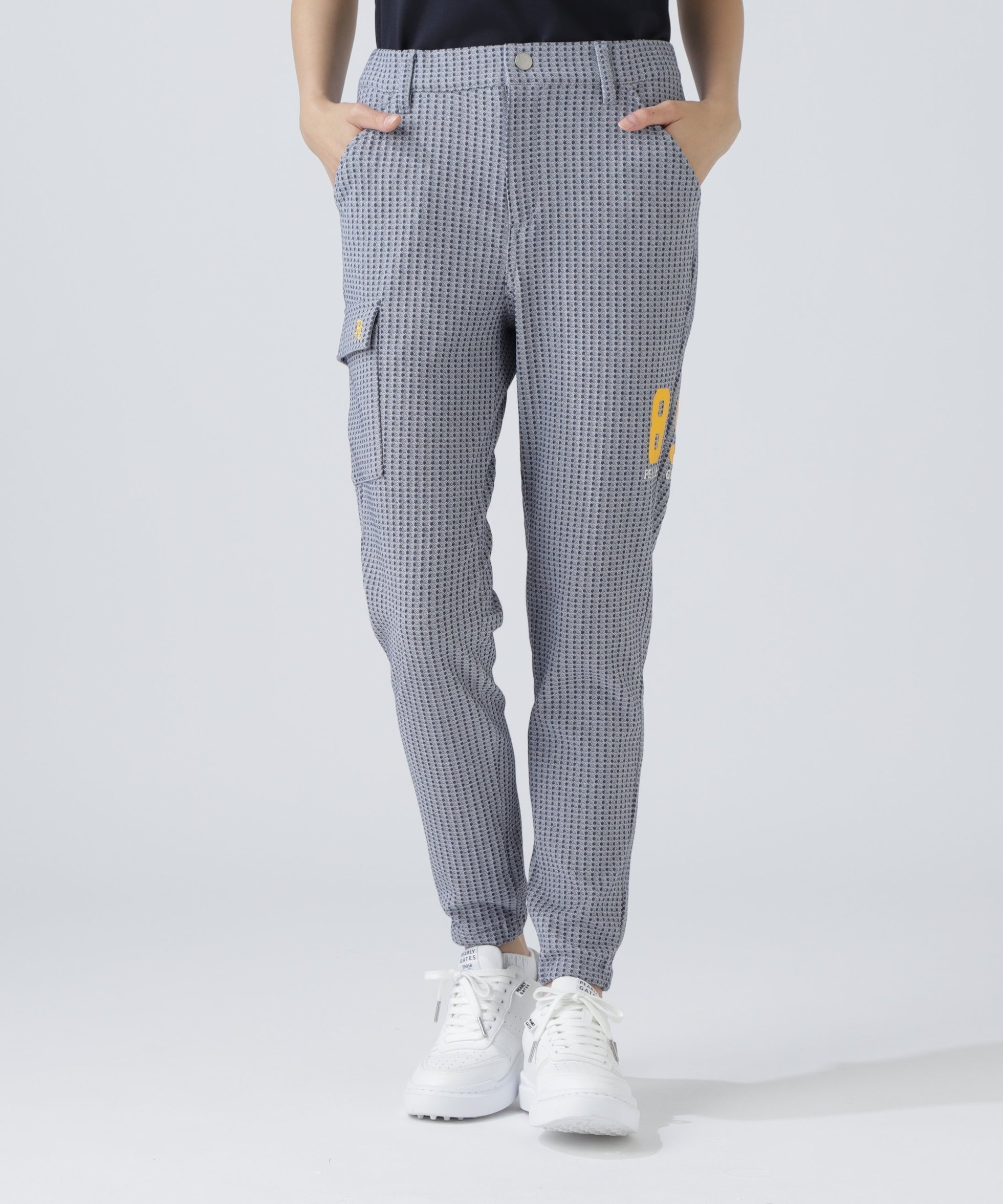 【パーリーゲイツ/PEARLY GATES】のC/Peリンクスジャガードパンツ インテリア・キッズ・メンズ・レディースファッション・服の通販 founy(ファニー) 　ファッション　Fashion　レディースファッション　Fashion for Women　パンツ　Pants & Trousers　ゴルフ　Golf　スポーティ　Sporty, Casual Athletic　ポケット　Pocket, Pocket Detail　ブルー1|ID: prp329100004823127 ipo3291000000035071169