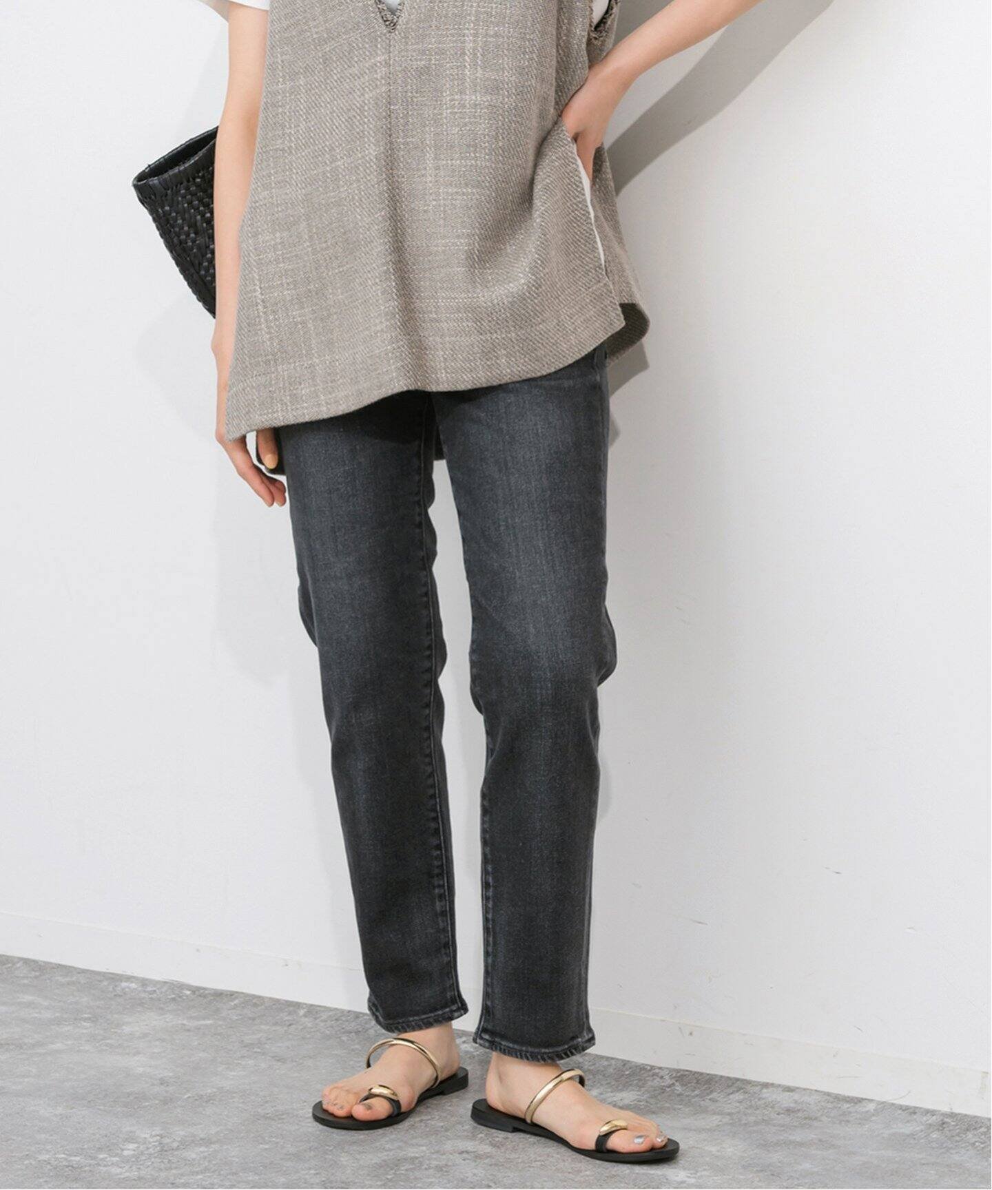 【スピック&スパン/Spick & Span】のRED CARD TOKYO / レッドカード トーキョー 別注 35th Anniversary Casual インテリア・キッズ・メンズ・レディースファッション・服の通販 founy(ファニー) 　ファッション　Fashion　レディースファッション　Fashion for Women　ウォッシュ　Washed Finish　ストレッチ　Stretch, Stretchy Fabric　デニム　Denim, Jeans Material　フィット　Fit, Slim Fit　別注　Limited Edition, Custom Order　ユーズド　Used, Vintage-Look　ワーク　Workwear, Utility Style　ブラック A|ID: prp329100004823140 ipo3291000000035071321