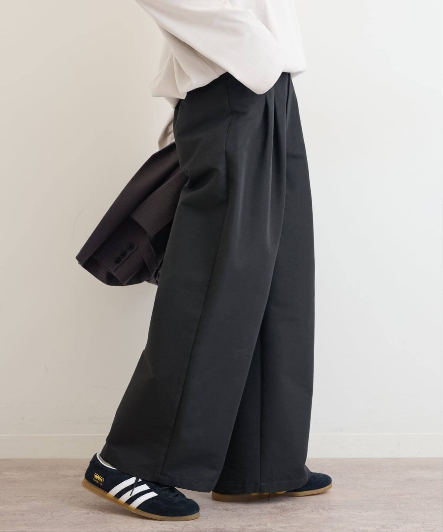 【ジャーナルスタンダード レリューム/JOURNAL STANDARD relume】の《追加 》2タックワイドパンツ インテリア・キッズ・メンズ・レディースファッション・服の通販 founy(ファニー) 　ファッション　Fashion　レディースファッション　Fashion for Women　パンツ　Pants & Trousers　2025年　2025　2025-2026秋冬・A/W　Autumn/Winter 2025–26 AW25–26　ポケット　Pocket, Pocket Detail　ワイド　Wide, Wide Fit　再入荷　Restock / Back in Stock　ブラック|ID: prp329100004823173 ipo3291000000035071697