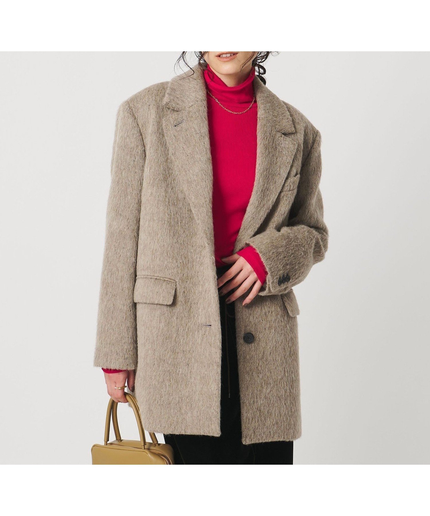 【ユナイテッドアローズ/UNITED ARROWS】のシャギー ジャケット インテリア・キッズ・メンズ・レディースファッション・服の通販 founy(ファニー) 　ファッション　Fashion　レディースファッション　Fashion for Women　アウター　Coat / Outerwear Collection　レディースジャケット・軽アウター　Jackets　キュプラ　Cupro, Eco Fabric　ジャケット　Jacket, Outerwear　ストライプ　Stripe, Striped Pattern　タイトスカート　Pencil Skirt, Tight Skirt　デニム　Denim, Jeans Material　ワイド　Wide, Wide Fit　BEIGE|ID: prp329100004823189 ipo3291000000035071905