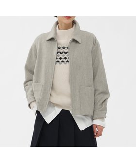 【マーガレットハウエル/MARGARET HOWELL】のLIGHT BRITISH WOOL BLOUSON (EC限定) 人気、トレンドファッション・服の通販 founy(ファニー) ファッション Fashion レディースファッション Fashion for Women アウター Coat / Outerwear Collection ブルゾンジャケット・スポーティアウター Blouson Jackets ブルゾン Blouson, Bomber Jacket ポケット Pocket, Pocket Detail |ID:prp329100004823203