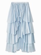 【フレイ アイディー/FRAY I.D】のシアーティアードスカート 人気、トレンドファッション・服の通販 founy(ファニー) ファッション Fashion レディースファッション Fashion for Women スカート Skirts ティアードスカート Tiered Skirts アシンメトリー Asymmetrical Style シアー Sheer, See-Through ストライプ Stripe, Striped Pattern スマート Smart, Elegant ティアード Tiered, Tiered Style フリル Frill, Ruffle ランダム Random, Irregular リブニット Rib Knit, Ribbed Knit thumbnail BLU[086]|ID: prp329100004823205 ipo3291000000035072105