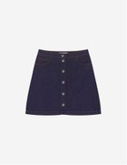 【メゾンキツネ アーカイブス/MAISON KITSUNE ARCHIVES】の【公式】Maison Kitsune BUTTONED DENIM MINI SKIRT 人気、トレンドファッション・服の通販 founy(ファニー) ファッション Fashion レディースファッション Fashion for Women スカート Skirts ミニスカート Mini Skirts クラシック Classic, Timeless Style デニム Denim, Jeans Material ポケット Pocket, Pocket Detail ミニスカート Mini Skirt, Short Skirt メタル Metal, Metal Parts ループ Loop, Loop Knit 日本製 Made In Japan thumbnail INDIGO|ID: prp329100004823221 ipo3291000000035072321