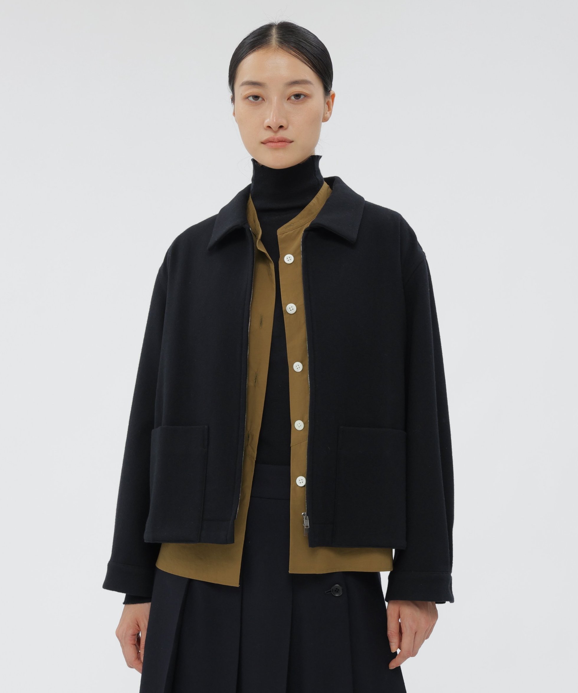 【マーガレットハウエル/MARGARET HOWELL】のMILLED WOOL TWILL BLOUSON 人気、トレンドファッション・服の通販 founy(ファニー) 　ファッション　Fashion　レディースファッション　Fashion for Women　アウター　Coat / Outerwear Collection　ブルゾンジャケット・スポーティアウター　Blouson Jackets　おすすめ　Recommended / Our Picks　セットアップ　Set-Up, Coordinated Outfit　ブルゾン　Blouson, Bomber Jacket　ポケット　Pocket, Pocket Detail　 other-1|ID: prp329100004823229 ipo3291000000035072348