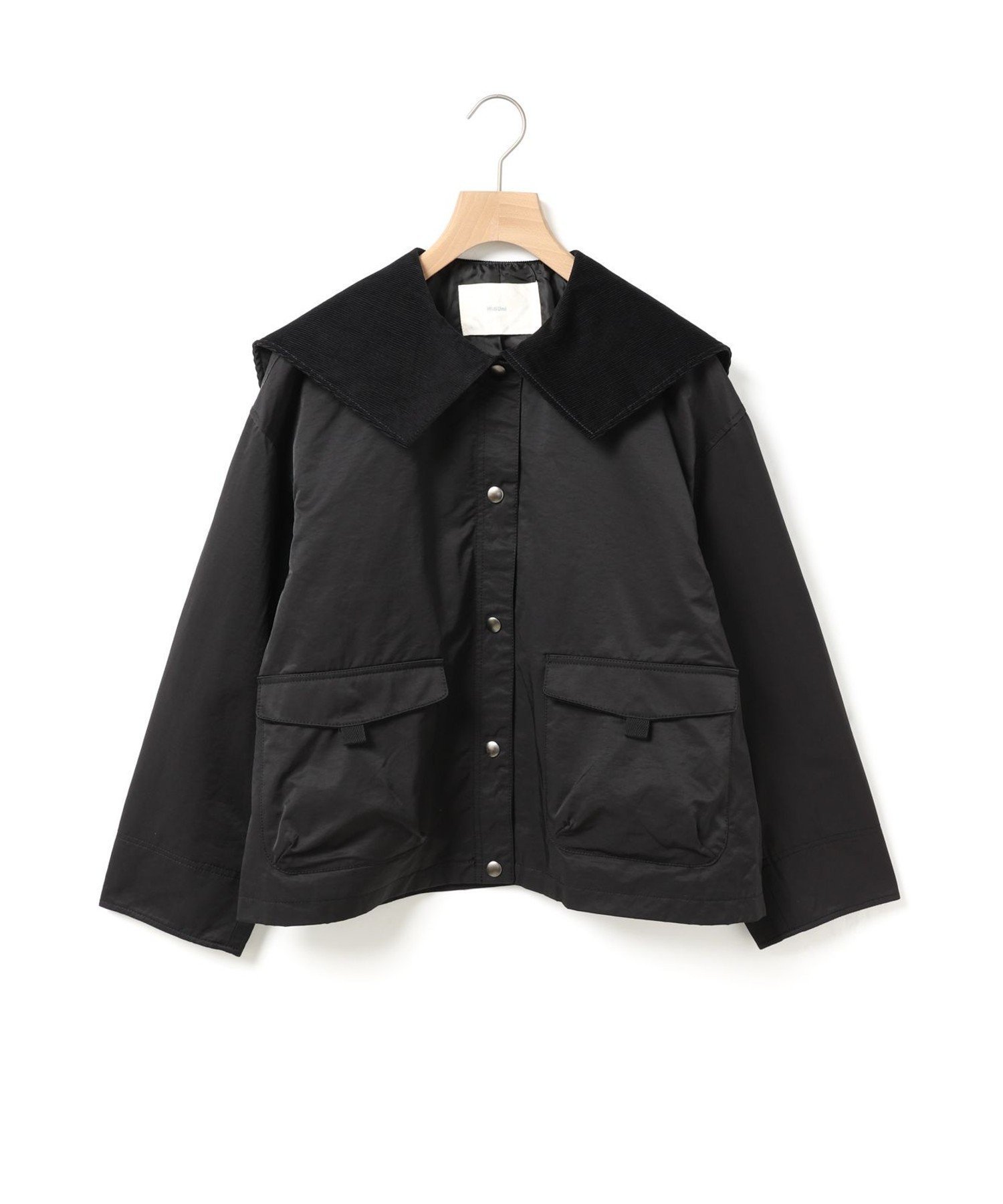 【マーコート/MARcourt】のMidiUmi ハンティングジャケット インテリア・キッズ・メンズ・レディースファッション・服の通販 founy(ファニー) 　ファッション　Fashion　レディースファッション　Fashion for Women　アウター　Coat / Outerwear Collection　レディースジャケット・軽アウター　Jackets　コーデュロイ　Corduroy, Cord Fabric　ショート　Short, Short Length　ジャケット　Jacket, Outerwear　タフタ　Taffeta, Structured Fabric　フロント　Front, Front Design　ポケット　Pocket, Pocket Detail　無地　Plain, Solid Color　軽量　Lightweight, Ultra Light　長袖　Long Sleeve, Full Sleeve　ブラック|ID: prp329100004823232 ipo3291000000035072363