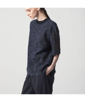 【ドゥロワー/DRAWER】のCAPSULE レースハーフスリーブブラウス 人気、トレンドファッション・服の通販 founy(ファニー) ファッション Fashion レディースファッション Fashion for Women トップス・カットソー Cut & Sew Tops シャツ・ブラウス・オフィスカジュアル Elegant Blouses & Button-Ups アンティーク Antique-Inspired ケミカル Chemical, Chemical Wash フォルム Silhouette, Form ベビー Baby, Babywear レース Lace, Lace Fabric |ID:prp329100004823233