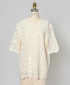【ドゥロワー/DRAWER】のCAPSULE レースハーフスリーブブラウス 人気、トレンドファッション・服の通販 founy(ファニー) ファッション Fashion レディースファッション Fashion for Women トップス・カットソー Cut & Sew Tops シャツ・ブラウス・オフィスカジュアル Elegant Blouses & Button-Ups アンティーク Antique-Inspired ケミカル Chemical, Chemical Wash フォルム Silhouette, Form ベビー Baby, Babywear レース Lace, Lace Fabric thumbnail OFF WHITE|ID: prp329100004823233 ipo3291000000035072370
