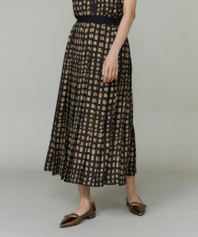 【イネド/INED】のデフォルメチェックプリントスカート 人気、トレンドファッション・服の通販 founy(ファニー) ファッション Fashion レディースファッション Fashion for Women スカート Skirts スマート Smart, Elegant チェック Check, Plaid, Tartan プリント Print, Printed Pattern プリーツ Pleats, Pleated ペチコート Petticoat, Underskirt ロング Long, Long-Length |ID:prp329100004823274