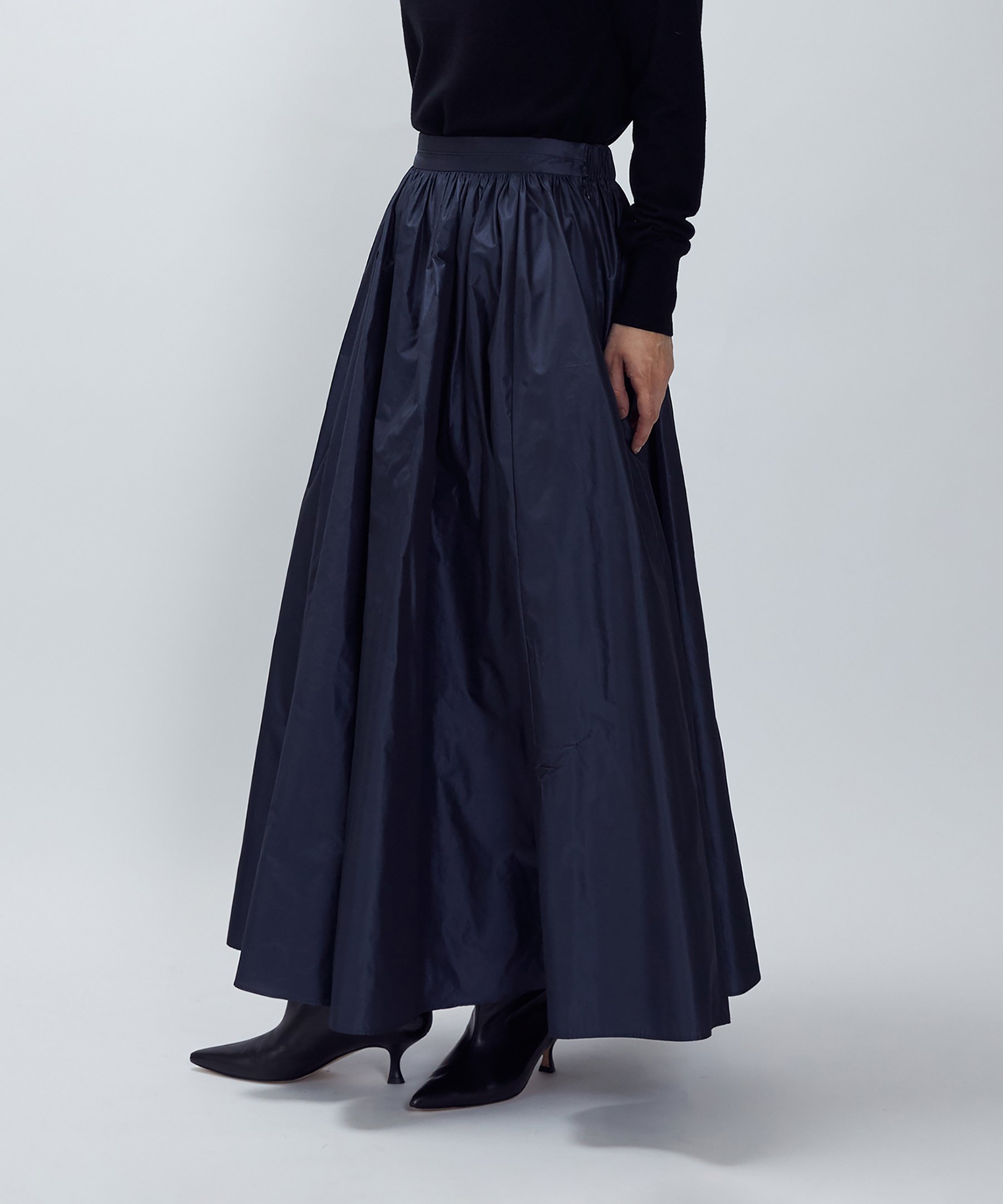 【プルミエ アロンディスモン/1er Arrondissement / MEN】のタフタスカート インテリア・キッズ・メンズ・レディースファッション・服の通販 founy(ファニー) 　ファッション　Fashion　メンズファッション　Fashion for Men　ギャザー　Gathered, Ruffled　シルク　Silk, 100% Silk　タフタ　Taffeta, Structured Fabric　エレガント 上品　Elegant　Navy|ID: prp329100004823276 ipo3291000000035072828