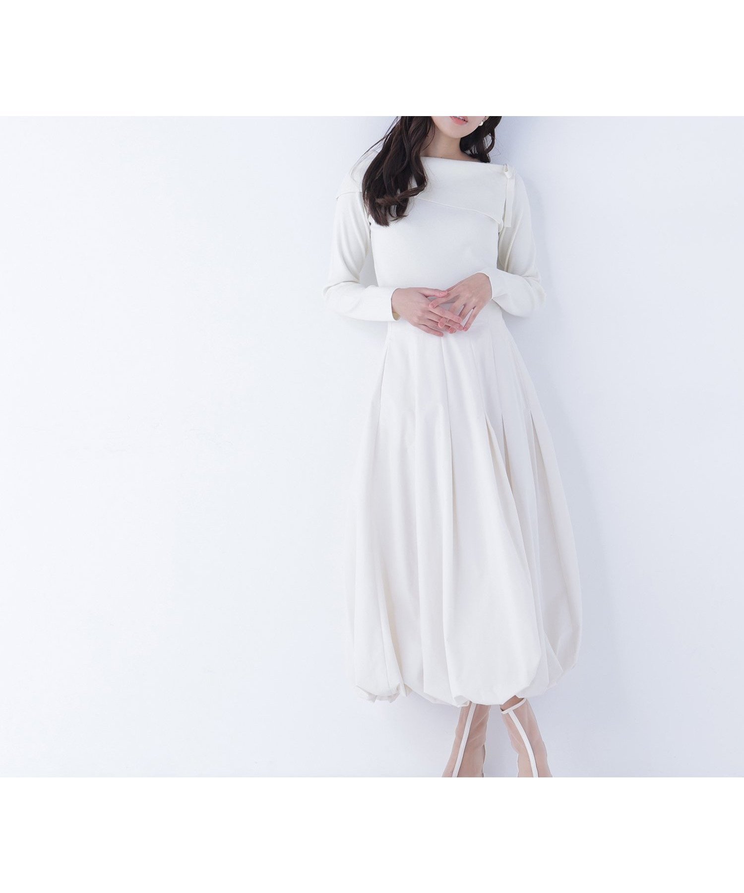 【ナチュラル ビューティー ベーシック/NATURAL BEAUTY BASIC】のタックバルーンスカート インテリア・キッズ・メンズ・レディースファッション・服の通販 founy(ファニー) 　ファッション　Fashion　レディースファッション　Fashion for Women　スカート　Skirts　タフタ　Taffeta, Structured Fabric　バルーン　Balloon, Balloon Silhouette　ポケット　Pocket, Pocket Detail　オフホワイト1|ID: prp329100004823293 ipo3291000000035072950